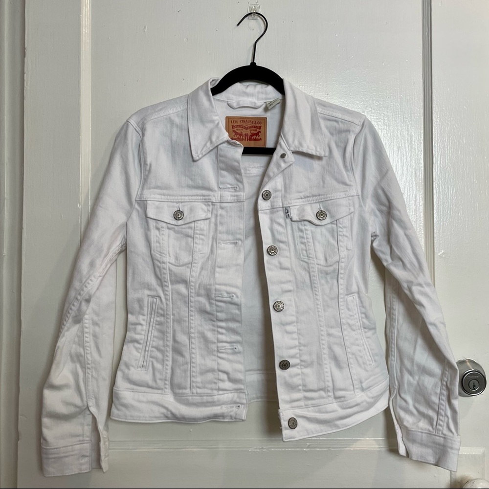 Levi’s White Denim Jacket-sz S